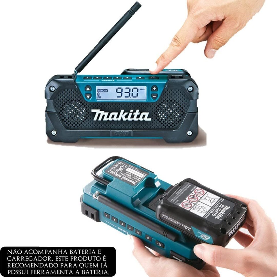New Makita Rechargeable Radio MR052 Battery and charger sold separately ...