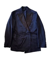 Drake’s London x Aime Leon Dore New Wool Double Breasted Jacket Navy Blue 52
