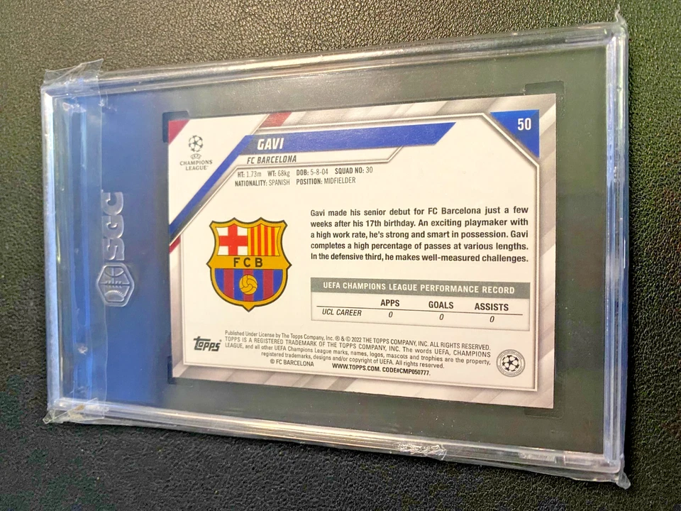 2021-22 Topps GAVI #50 Rookie Starball 1st Edition SGC 9.5 - Image 2 of 2