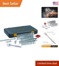 Professional 51-Piece 1/4 Inch Drive Mechanics Tool Set - SAE/Metric Excellence