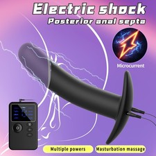 Shock E-Stim Plug Torpedo Therapy Male Expander Enhancer BDSM Devices