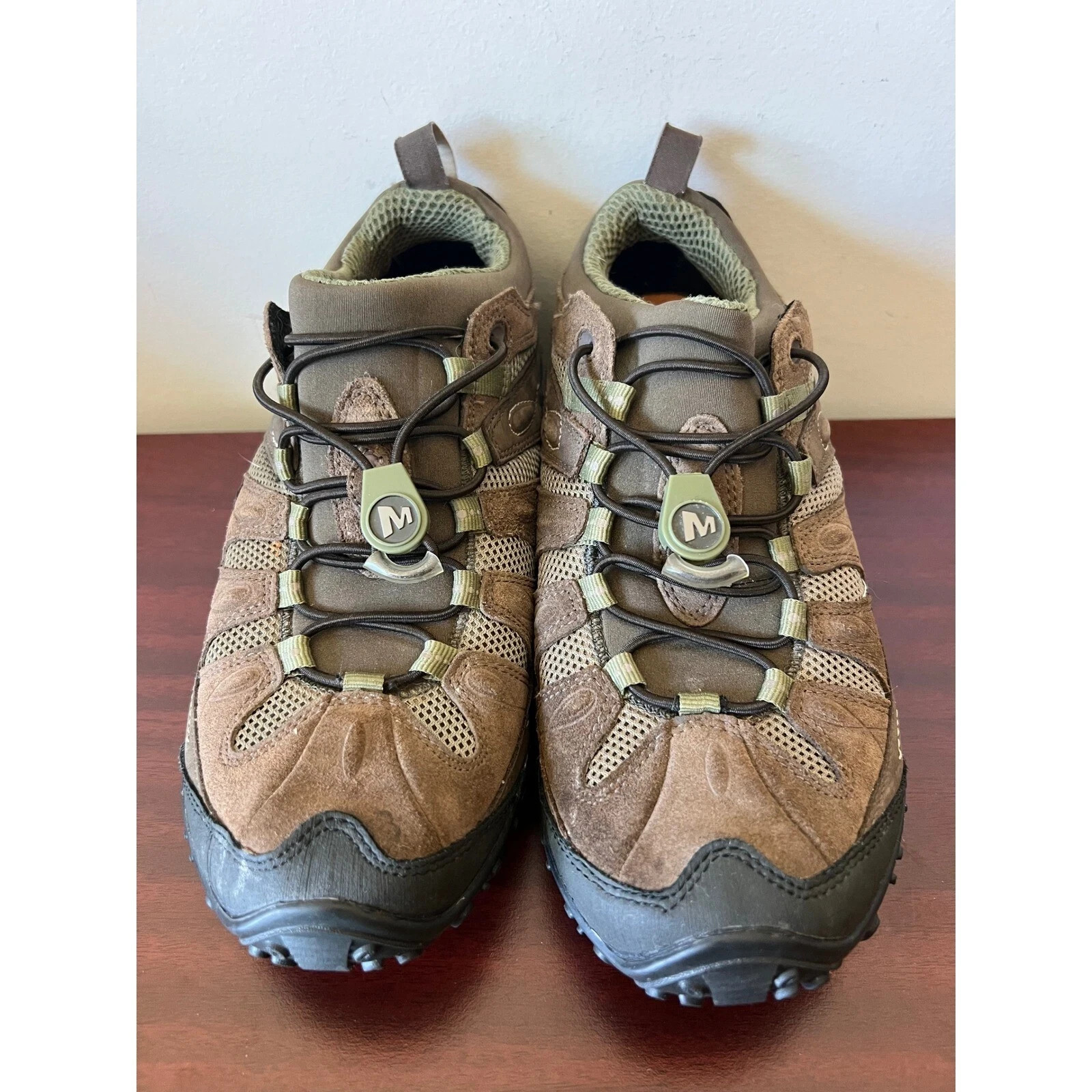 Scarpe da mensa Merrell donna camaleonte arco elasticizzato taglia 7 escursionismo J87802 nuove senza etichette