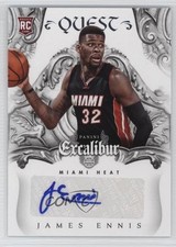 2014-15 Panini Excalibur Quest Signatures James Ennis #17 Auto 0c3