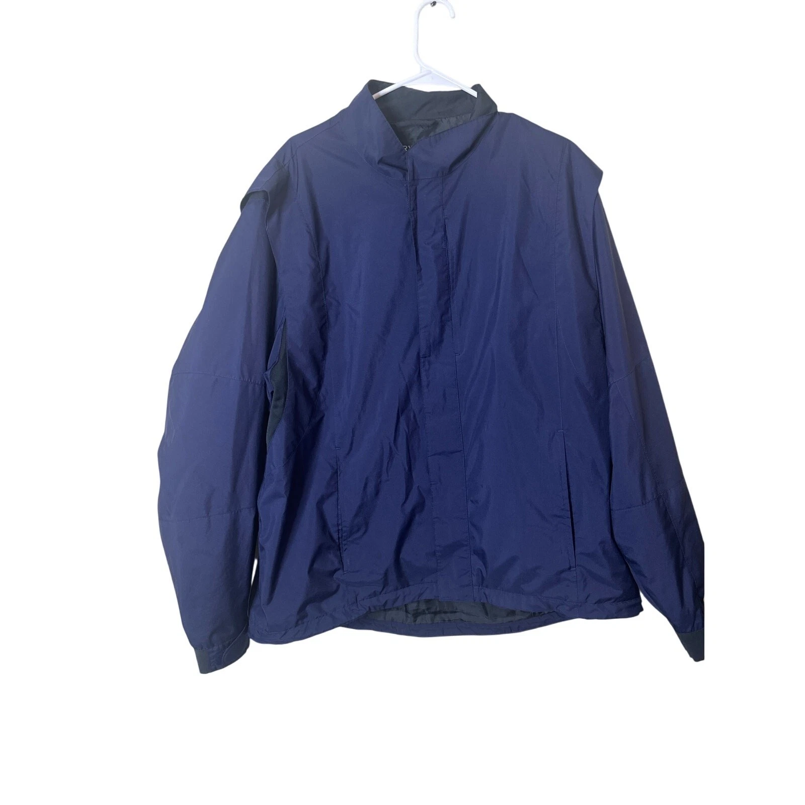 Mens Footjoy Dryjoys Lined Black Full Zip Windbreaker Golf Jacket XLarge W