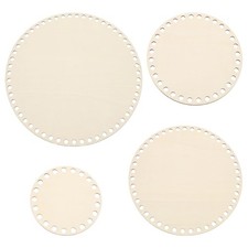 4"/6"/8"/10" Diameter Crochet Basket Bottom, 4Pcs Round Blank Crochet Knittin...