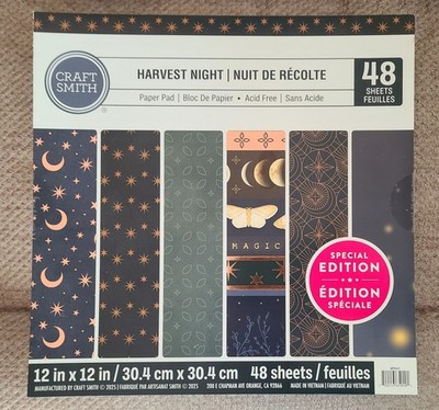 HARVEST NIGHT PAPER PAD 48 CRAFT SHEETS BY CRAFT SMITH BRAND NEW