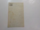 Civil War Letter 1865 Black Soldiers Sanitary Commission White Hall Hospital VTG