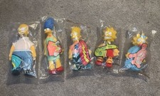 Vintage Burger King The Simpsons Plush Toy Set 2002 Complete Set NIB