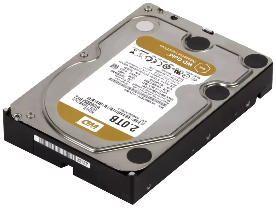 WD GOLD 2TB WD2005FBYZ 7200 U/min SATA III 128MB 3.5" WESTERN DIGITAL HDD - Bild 3 von 3