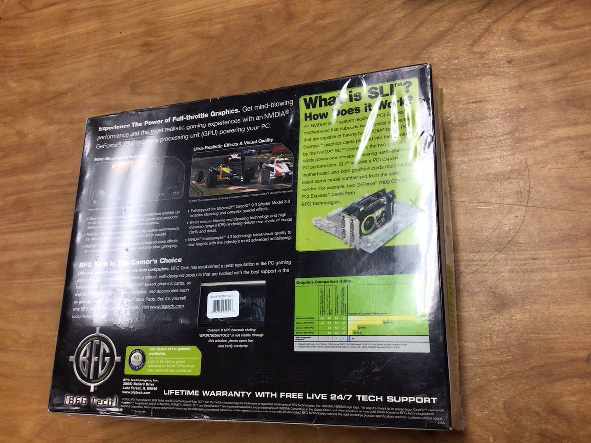 SEALED Vintage Nvidia GeForce 7900 GT OC Overclocked Graphics Card