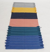 Yoga Mat Thick Non Slip Organic Cotton Exercise Workout Mat Pilates Rug 2x6 Ft