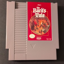 FCI The Bard's Tale Nintendo NES Role Playing