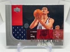 2003-04 UPPER DECK YAO MING JERSEY ROOKIE REVIEW JERSEYS RR-YM ROCKETS PATCH