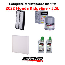 2022 Honda Ridgeline 3.5L Complete Cabin, Air & Oil Filter Kit (0W-20)
