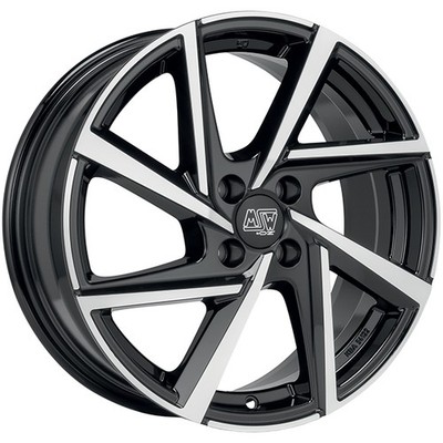 ALUFELGE MSW MSW 80-4 FUR ALFA ROMEO JUNIOR 7X17 4X108 GLOSS BLACK FULL POLISHE