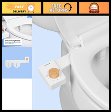 Dual Nozzle Cool Water Bidet with Bamboo Knob - Eco-Friendly Bathroom Upgrade