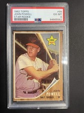 1962 Topps #99 Boog Powell RC PSA 6 EX-MT Baltimore Orioles Baseball Card Rookie. rookie card picture