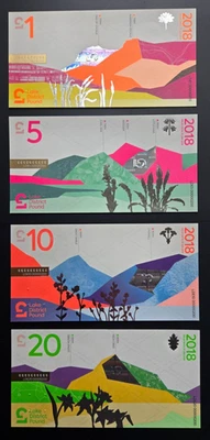 Lake District 1 5 10 20 Pound 2018 UNC Local Currency Banknote Set Fancy Serial - Image 1 of 4