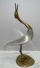 Beautiful 1985 Chapman Brass & Crystal Large Egret Sculpture — photo 10