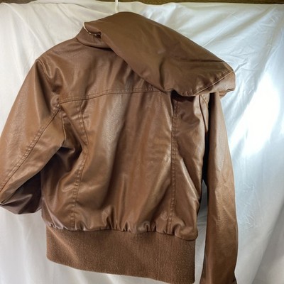 Ashley By 26 International Outerwear Fake Leather Jacket Wool