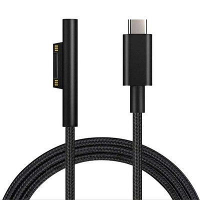 USB Typ-C PD Ladekabel für Microsoft Surface Pro/Go 4 5 6 7 8 | 1,8 m | 15V 3A