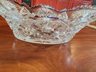 Vintage Clear Cut Glass Candy Nut Dish Nashville Outfitting Co. 6.5" Long  2.25" — photo 3