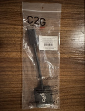 C2G 54321 8in DisplayPort Male to DVI-D Female Adapter Single Link Black