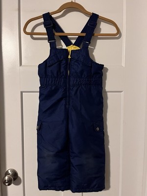 IZOD Toddler Snow Bib Winter Overalls 2T Blue And Yellow Snow Gear Ski Board