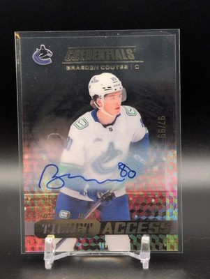 2025/26 Credentials Acetate Debut Ticket Access Braeden Cootes /99 Auto
