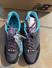 Running Shoes New Balance 996 CM996MBB Size 11D Men Low Top Lace Up Black Teal