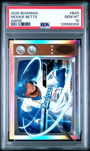 2025 Bowman Anime Mookie Betts SSP #BA-5 PSA 10 Gem Mint 🔥🔥🔥