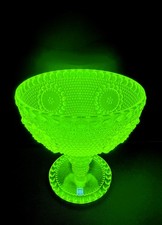 Grapponia Footed Bowl ? Nanny Still | Riihim�en Lasi | Yellow Uranium Glas