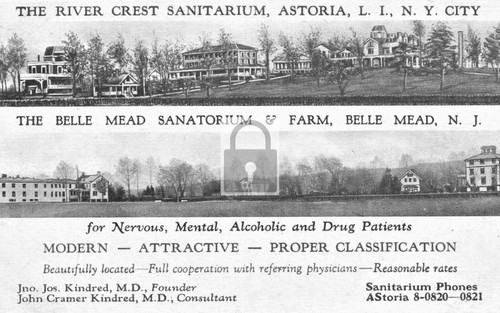 River Crest Sanitarium Astoria NY &amp; Belle Mead Sanitorium NJ - Reprint ...