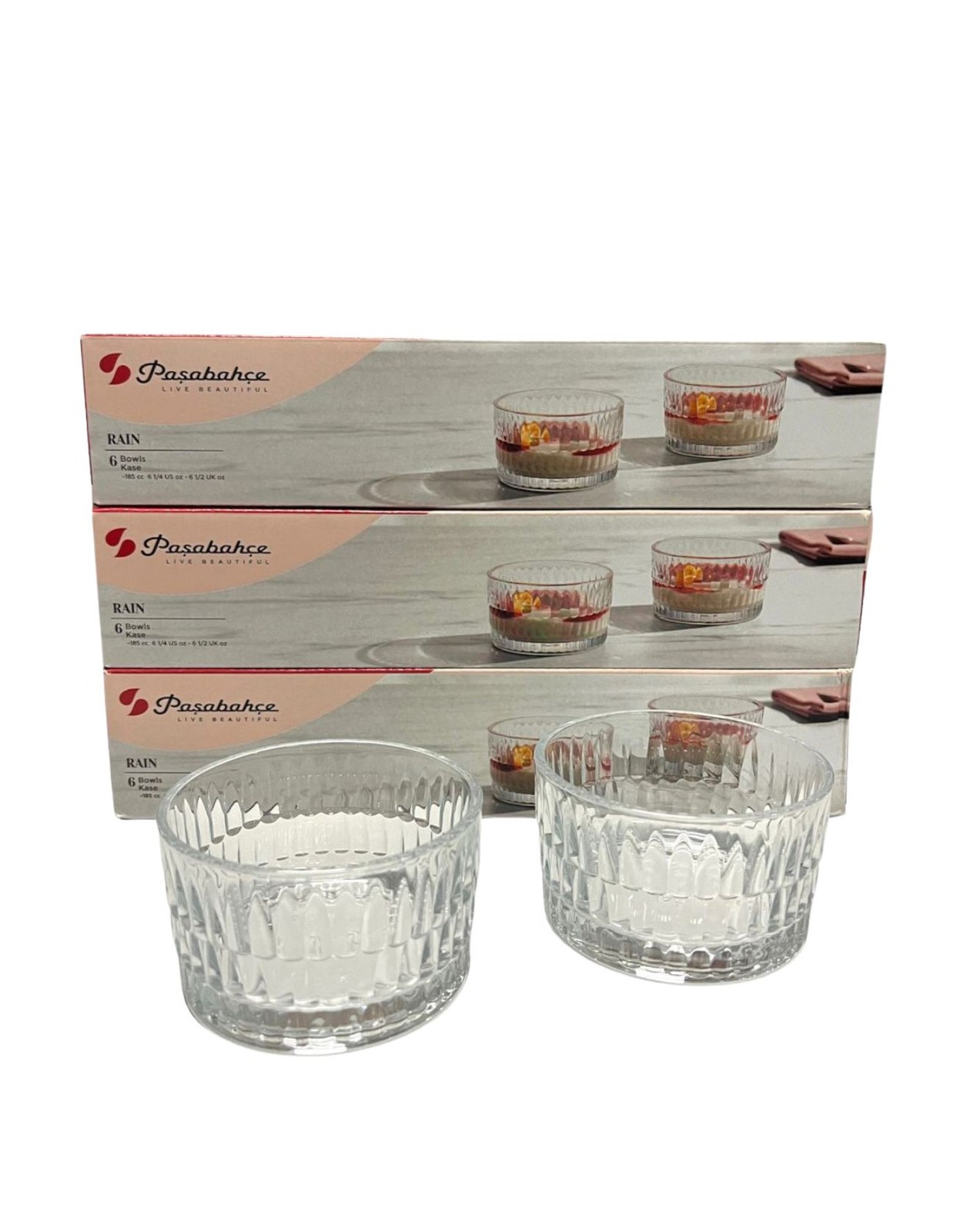 Хрустальные Кнаббершале закусочные и десертные Нуссшале - Набор из 6 блюд в Пасабахче 5290₽