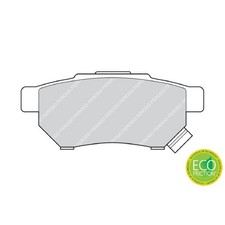 Satz Bremsbeläge Bremsklötze hinten für Honda City 3 3A 4 GD Civic ED | 38643