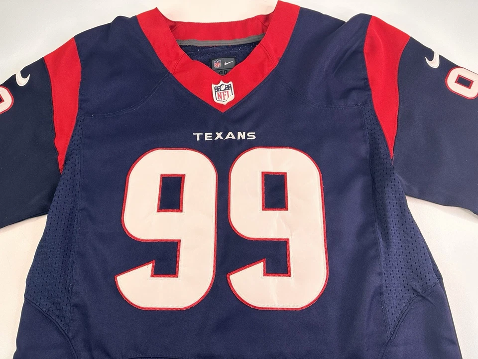 Auténtica camiseta Nike JJ Watt Houston Texans en el campo talla 40 azul #99 Foto 2 de 4