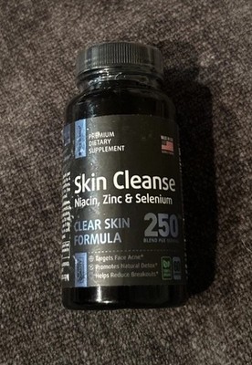 Raw Science ~ Skin Cleanse ~ Clear Skin Formula ~ 60 Caps ~ Sealed ~ Exp.08/2026
