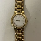 VINTAGE Ladies Gold Plated Seiko Quartz Watch * Full Working Order *