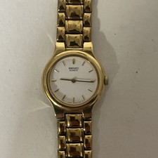 VINTAGE Ladies Gold Plated Seiko Quartz Watch * Full Working Order *