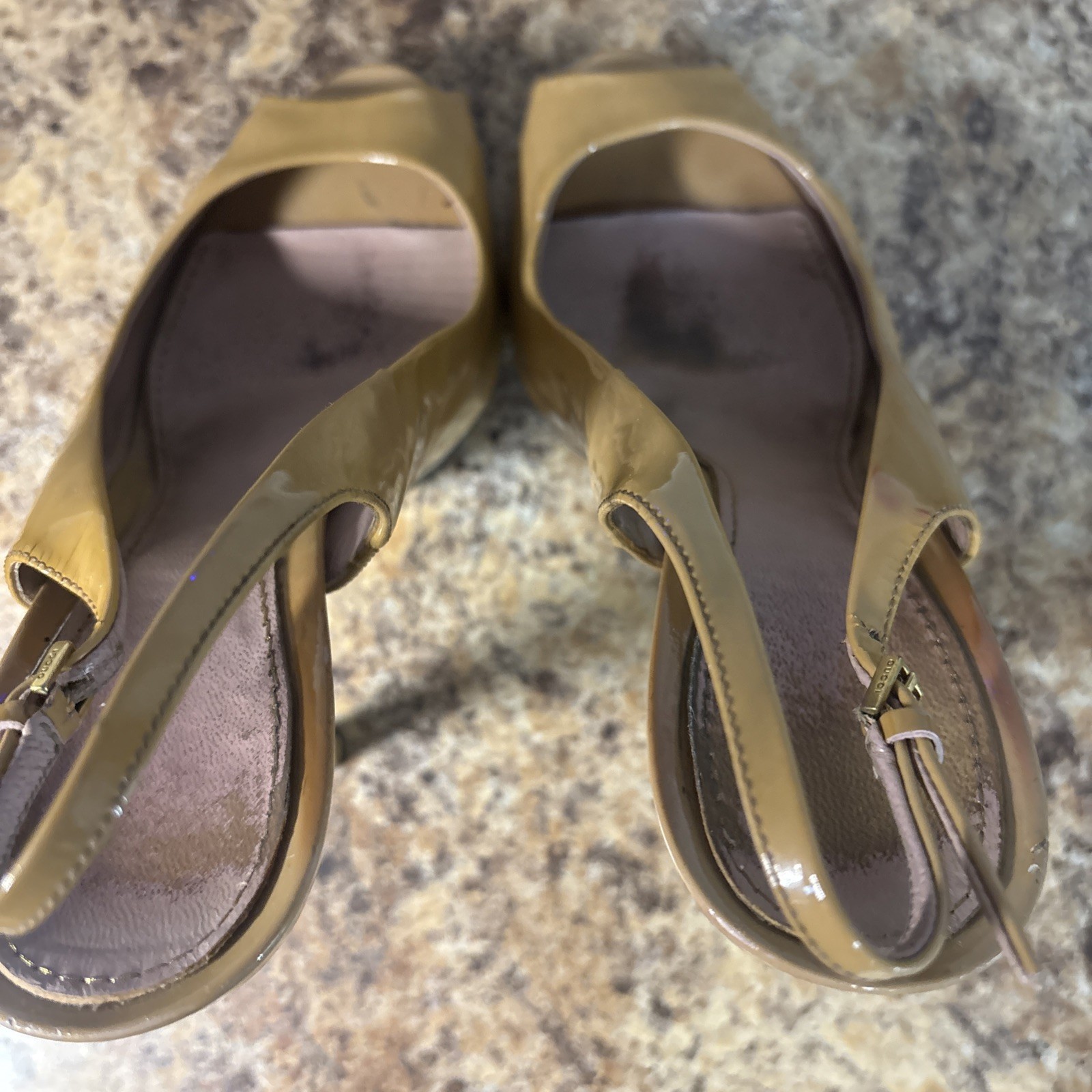 GUCCI SOFÍA   Platform Nude Slingback Open Toe St… - image 4