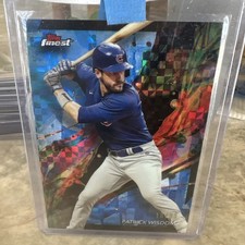 #'ed/99 🔥 PATRICK WISDOM 2024 Topps Finest Common Blue Checkerboard Refractor