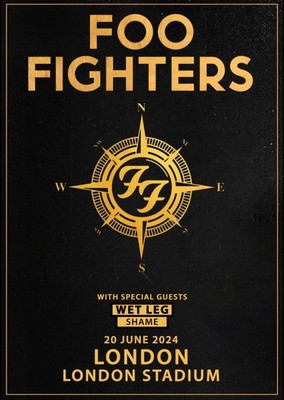 Foo Fighters London 2024 A3 A4 Print Poster Unframed Music Album