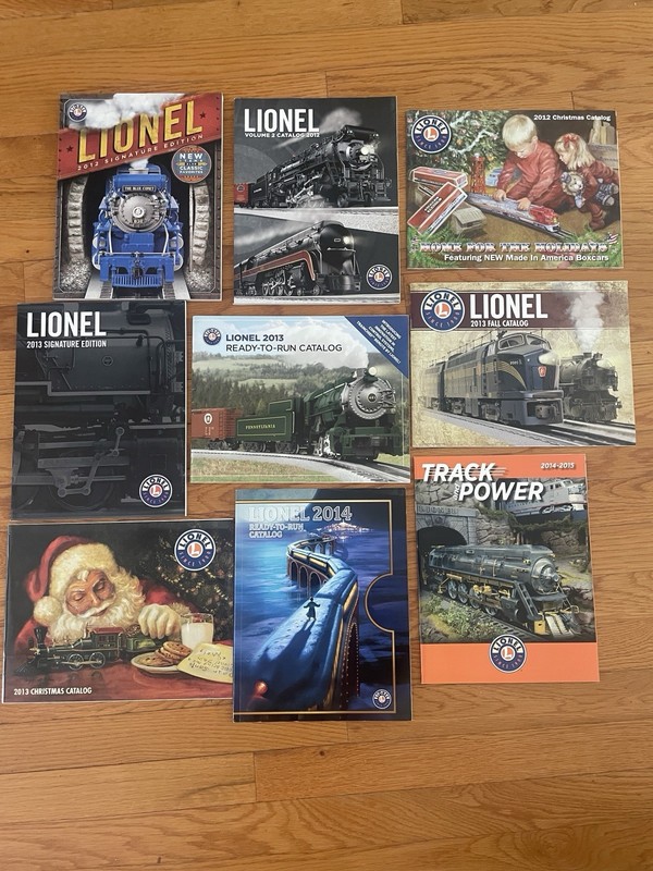 Lionel Train Catalog Lot Of 9 - Signature, Christmas, Ready To Run Editions