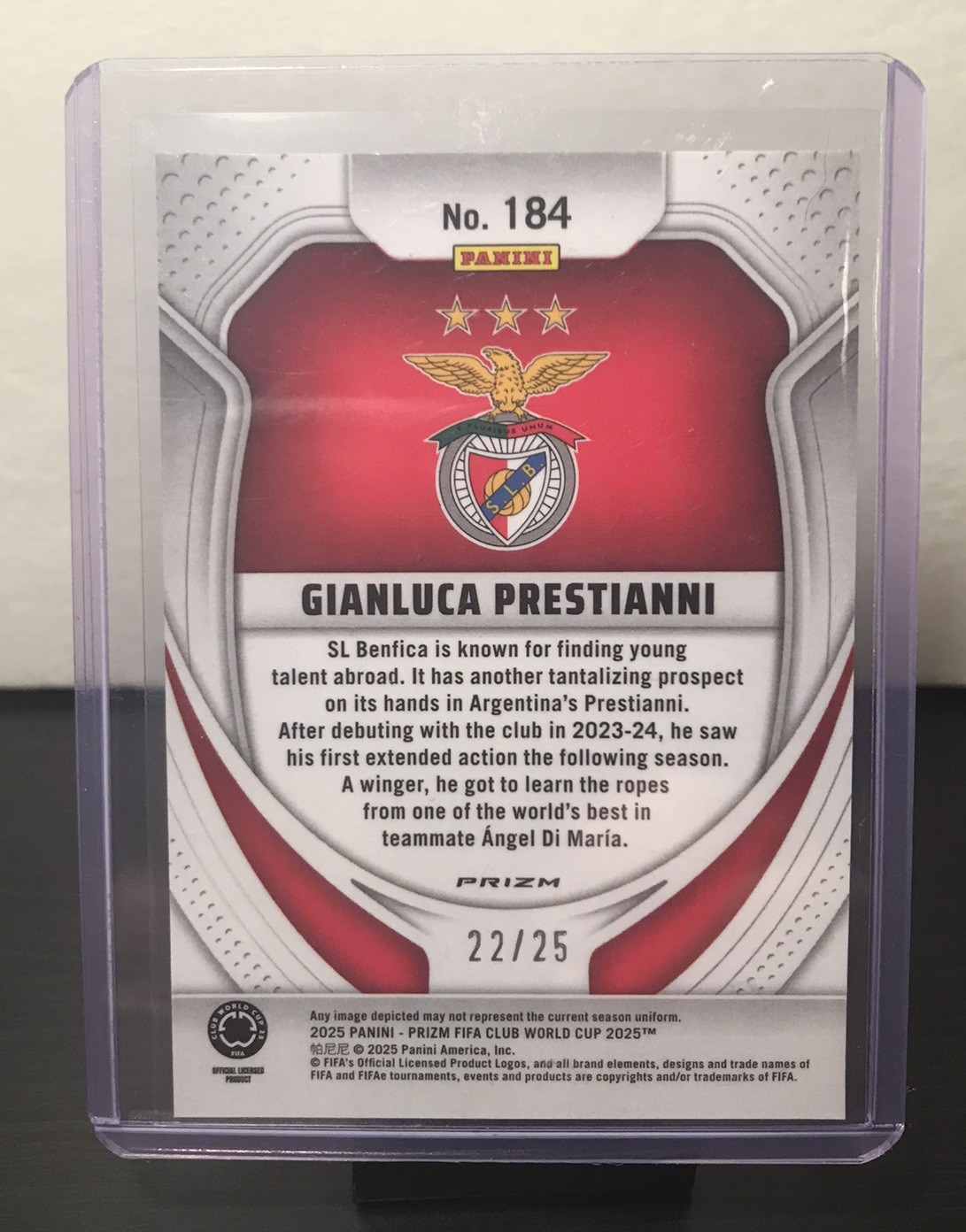 PRIZM PANINI GIANLUCA PRESTIANNI RC MULTICOLOR MOJO ROOKIE FIFA #22/25 SSP WOW!! view 2