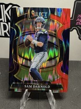 2025 Panini Select - Concourse Sam Darnold #13 Black & Red Shock Prizm SEAHAWKS