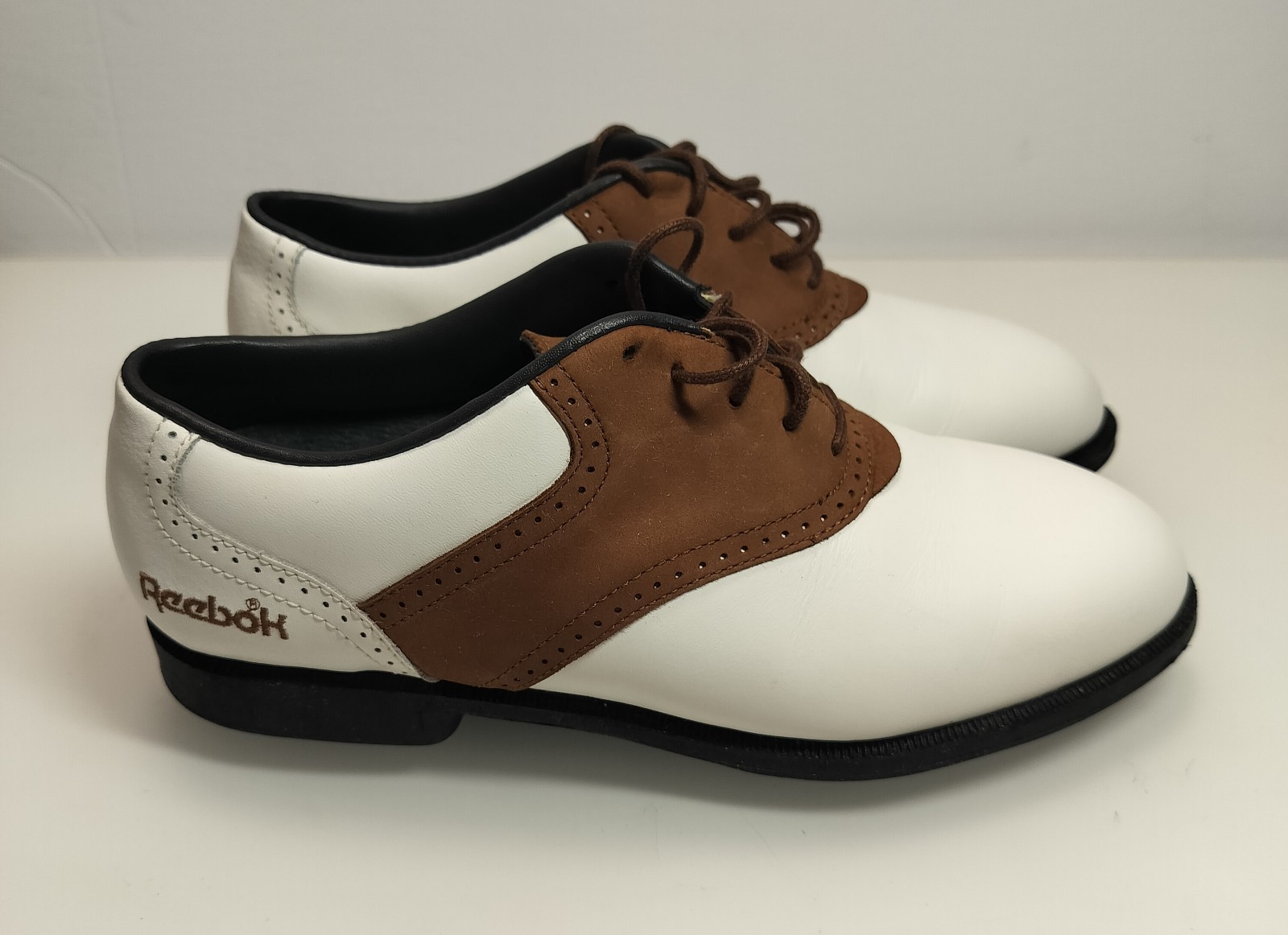 Reebok Leather Golf Shoes RA501WSI Womens Size USA 8 Pre-owned  thumbnail 2