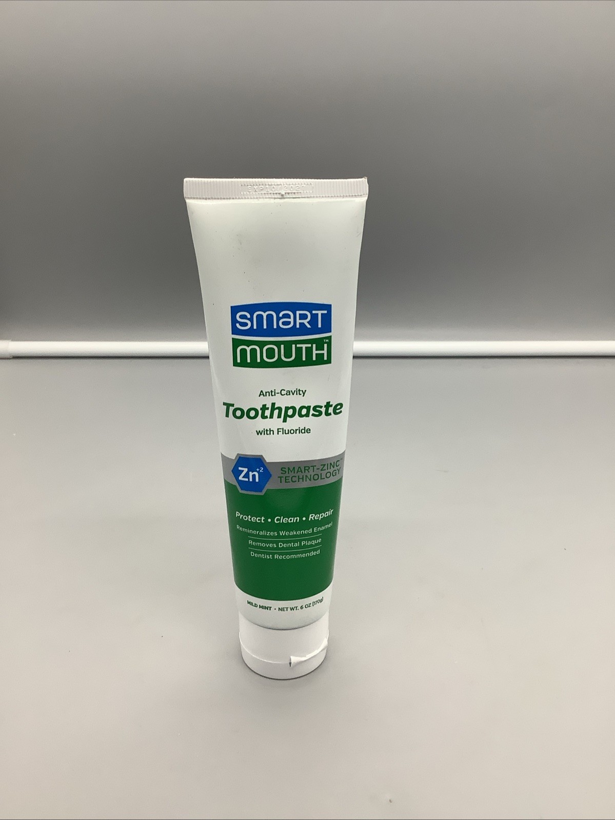 Smart Mouth - Anti-Cavity Toothpaste w/ Fluoride - Mild Mint - 6 oz - SEALED