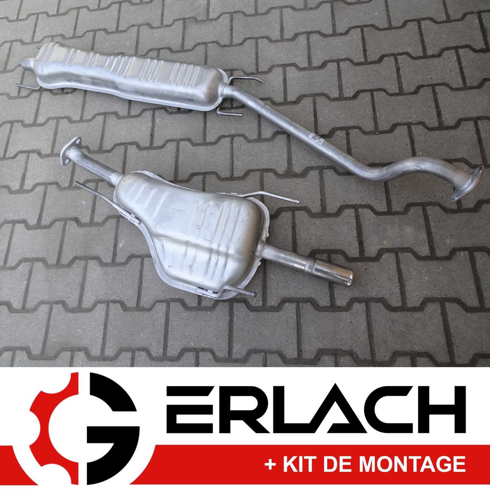 Silencieux echappement Opel Astra G Caravan en acier aluminise durable pour moteur 3735