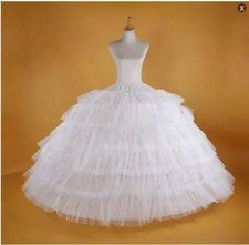 2025 New Super Big 6-HOOP WEDDING BRIDAL PROM PETTICOAT UNDERSKIRT CRINOLINE