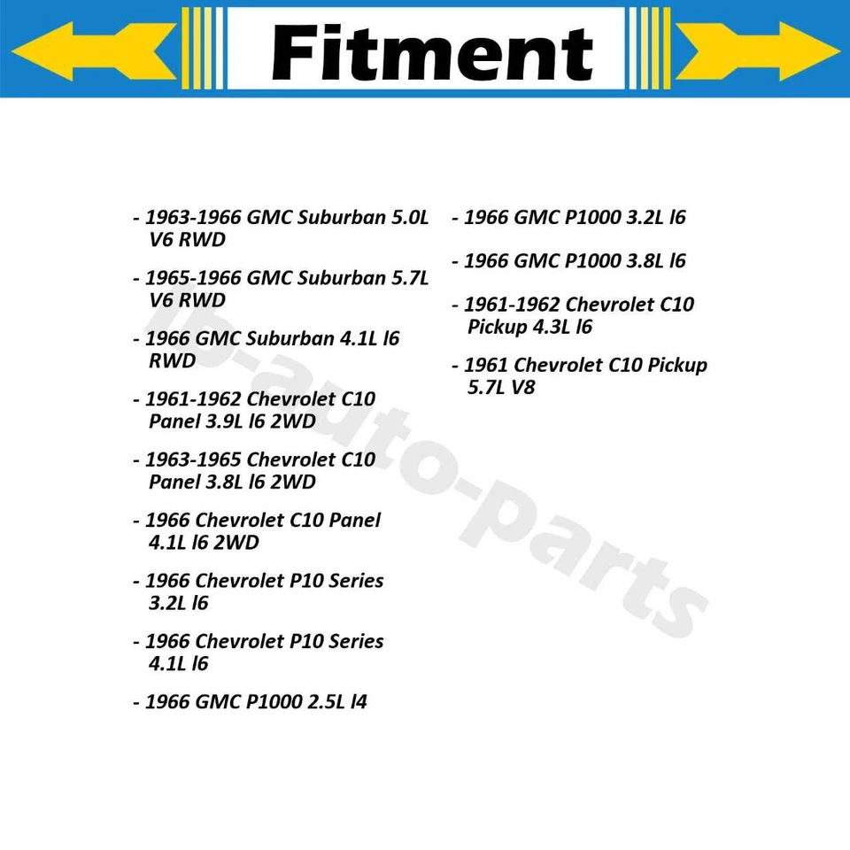 Manguera de freno trasera Dorman 2x para 1966 GMC P1000 2,5 L 1966 GMC P1000 3,2 L Foto 3 de 4